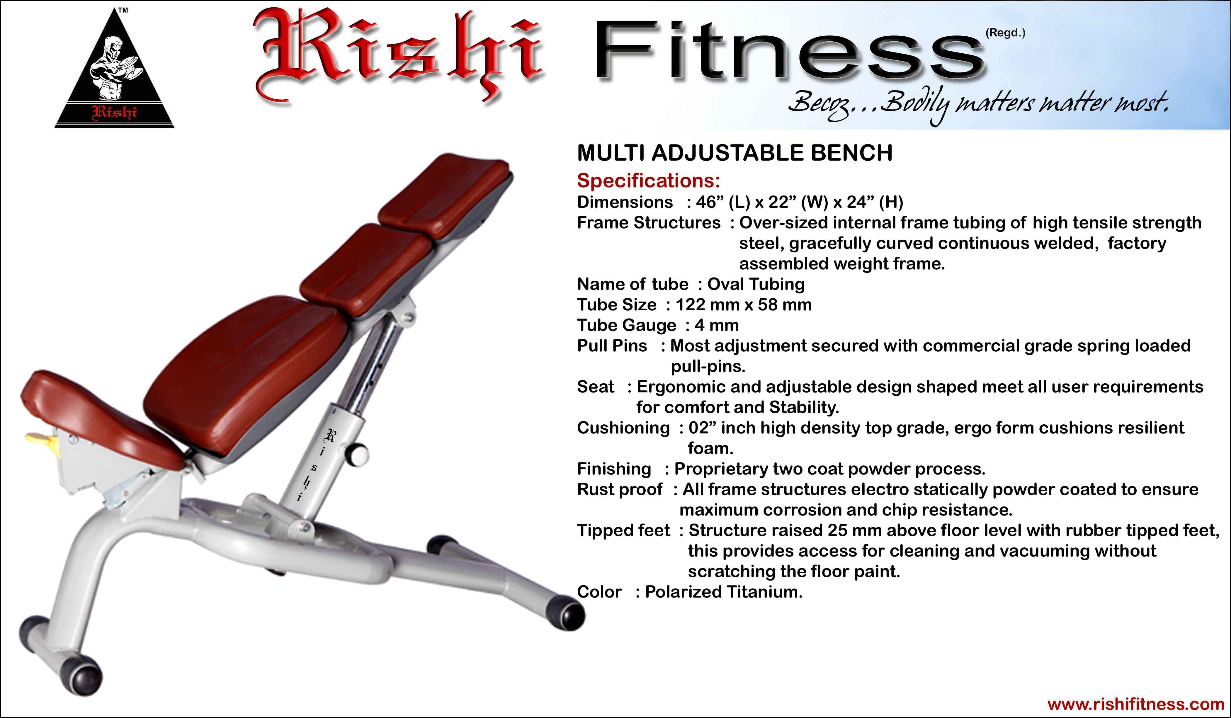 Manufacturers Exporters and Wholesale Suppliers of Multi Adjustable Bench JODHPUR Rajasthan